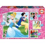 Educa 15289 cardboard multi Disney Princess 25 20 16 12 dílků – Hledejceny.cz