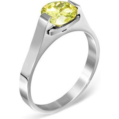 Šperky eshop ocelový prsten měsíční kámen "Listopad" postranní úchyty E3.8
