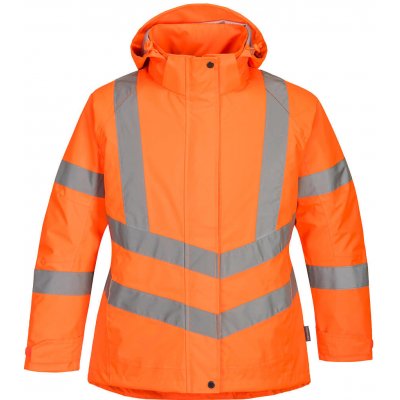 PORTWEST® Bunda zimní dámská výstražná bunda Hi Vis barva oranžová LW74 – Zboží Mobilmania