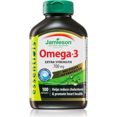 Jamieson Omega-3 Extra Strenght měkké tobolky k podpoře funkce mozku a ke zlepšení paměti 100 kapslí