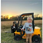 Mamido elektrický vysokozdvižný vozík JCB žlutá – Sleviste.cz