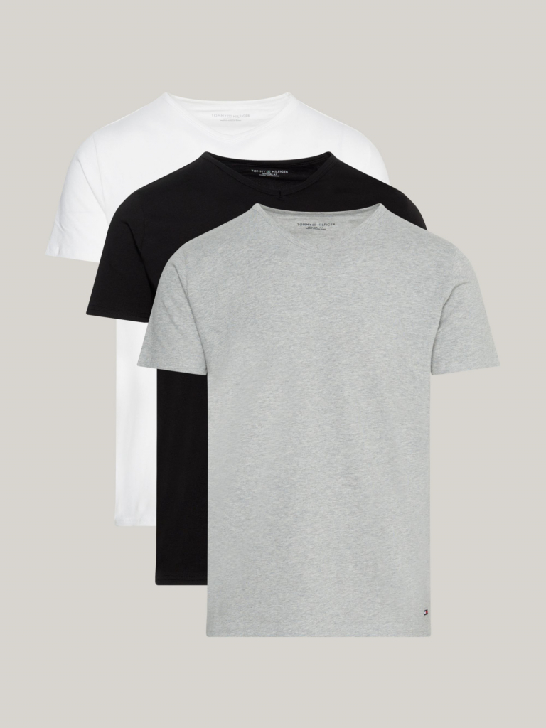 Tommy Hilfiger pánské spodní prádlo Topy STRETCH VN TEE SS 3PACK UM0UM031370XS