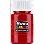 NOVA COLOR barva na textil červená 30 ml – Zboží Dáma