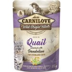 Carnilove Sterilized Cat Quail with Dandelion 85 g – Sleviste.cz