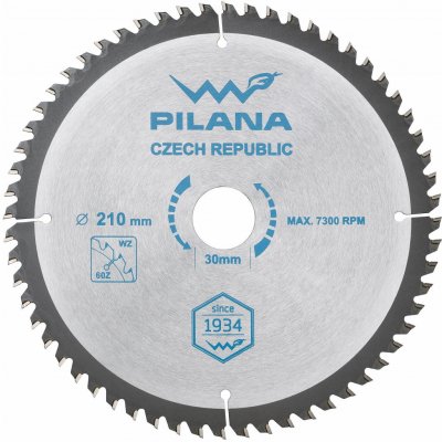 Kotouč pilový na dřevo TCT 210 x 2,2 x 30 mm, 60 zubů, PILANA – Hledejceny.cz