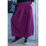 Italy fashion manšestrová sukně NESIE tmavě fuchsiová – Zboží Dáma