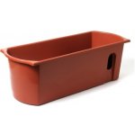 Nohel Garden Truhlík samozavlažovací FLORA s knoty plastový terakota 50 cm – Sleviste.cz