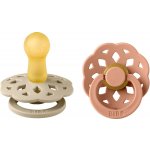 Bibs Boheme přírodní kaučuk 2ks vanilla peach – Zboží Dáma
