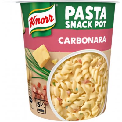 Knorr Snack Těstoviny se sýrovou omáčkou a slaninou 55 g – Zboží Dáma