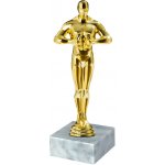 Soška Oscar/Oskar 4 velikosti Soška Oscar B světlý mramor – Sleviste.cz