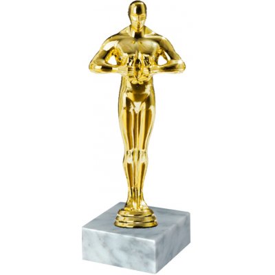 Soška Oscar/Oskar 4 velikosti Soška Oscar B světlý mramor – Sleviste.cz
