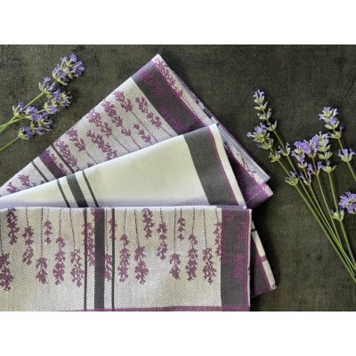 Sleep-well Utěrka Egyptská bavlna 50x70 cm Levandule 3 ks – Zboží Dáma