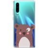 Pouzdro a kryt na mobilní telefon Huawei iSaprio - Brown Bear - Huawei P30