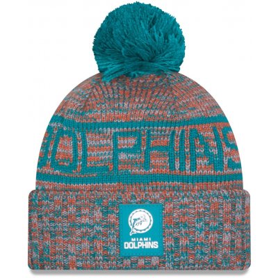 New Era Pánská zimní čepice Miami Dolphins NFL Throwback 2025 Sideline Sport Knit – Hledejceny.cz