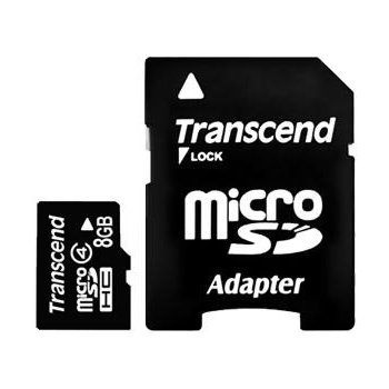 Transcend microSDHC 8 GB Class 4 TS8GUSDHC4