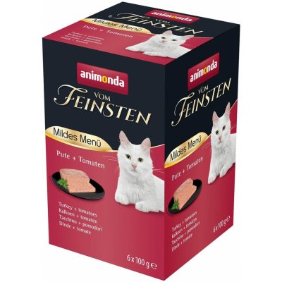 Animonda Vom Feinsten Mildes Menu kastrát krůta s rajčaty 6 x 100 g – Zboží Mobilmania