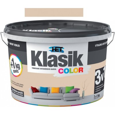 Het Klasik Color Tónovaná interiérová barva béžová mandlová 7 + 1 kg