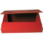 HIT Office Box prešpánový na spisy s gumičkou A4, červený – Hledejceny.cz