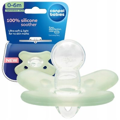 Canpol babies silikon symetrický Pastels zelenkavá – Zboží Mobilmania