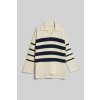 Dětský svetr Gant Striped Breton Knitted Sweater bílá