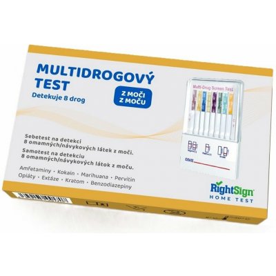 RightSing Biotest Multidrogový test z moči 1 ks – Zboží Dáma