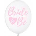 PartyDeco Balonek latex průhledný nápis Bride to Be zlatý 30 cm – Zboží Mobilmania