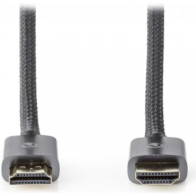 Nedis PROFIGOLD HDMI s Ethernetem 1m Kabel, HDMI, High Speed, s ethernetem, zlacené konektory, 4K, 3D, ARC, HDR, HDCP, HDMI-CEC, box, 1m, šedý CVTB34000GY10