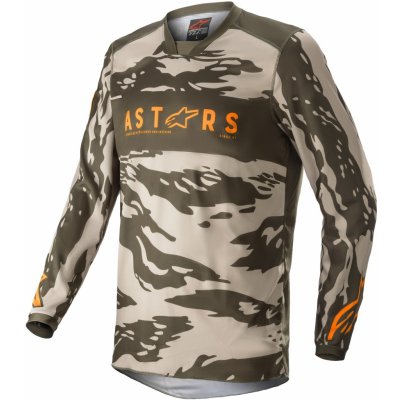 Alpinestars Youth Racer Tactical zeleno-pískovo-mandarinkový maskáčový – Zbozi.Blesk.cz