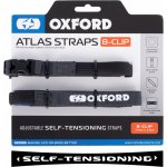 OXFORD zavazadlové popruhy Atlas B-Clip šedá 17mm x 2m – Zboží Dáma