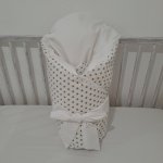 Pro útulný domov Povlak na péřovou zavinovačku Bílý šedé hvězdičky – Zboží Dáma