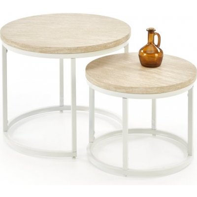 Halmar OREO travertin / bílá – Sleviste.cz