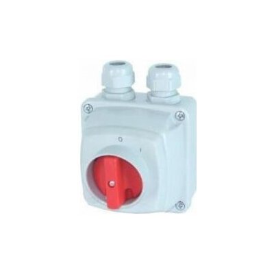 Elektromet Vačkový spínač 0-I 3P 25A v krytu pro visací zámek IP44 Obloukový E25-13/5 952514 – Hledejceny.cz