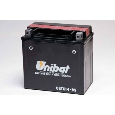 Motobaterie Unibat 12V, CBTX14-BS, 12AH, 200A, bezúdržbová MF AGM 150x87x145 BMW R 1200 R SPORT rok 07-08 – Zboží Mobilmania