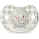 Suavinex šidítko Den&Noc fyziologické silikon 2 ks slon šedá – Zboží Dáma