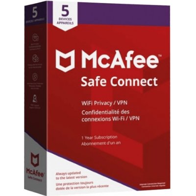 McAfee Safe Connect VPN 5 lic. 1 rok (MSCVPN-1-5) – Zboží Živě