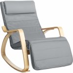 Songmics Houpací relaxační křeslo polstrované šedé – Zboží Dáma Songmics Houpací relaxační křeslo polstrované šedé – Zboží Dáma