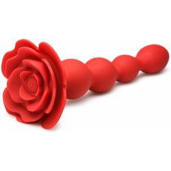 Bloomgasm Rose Twirl 10X Vibrating & Rotating Silicone Anal Beads