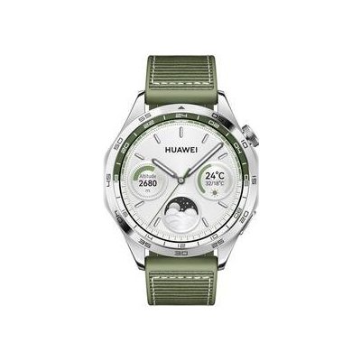 Huawei Watch GT 4 46mm - Silver + Green Strap 55020BGV – Zbozi.Blesk.cz