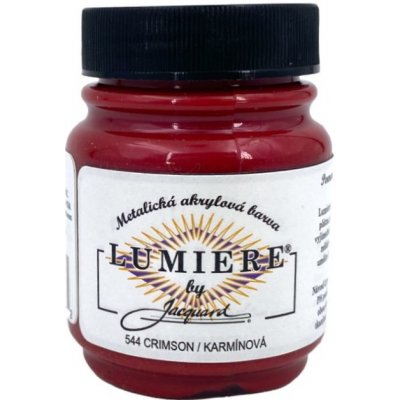 Jacquard Metalické Barvy Lumiere 544 karmínová – Hledejceny.cz