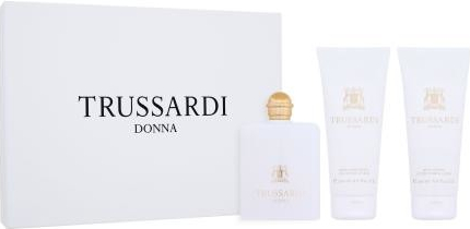 Trussardi Donna 2011 dárkový set parfémovaná voda 100 ml + sprchový gel 200 ml + tělové mléko 200 ml