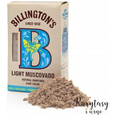 Billington's Světlý třtinový cukr Muscovado 500g – Zbozi.Blesk.cz