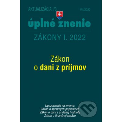 Aktualizácia I/3 /2022 - daňové a účtovné zákony - Poradca s.r.o. – Zboží Mobilmania