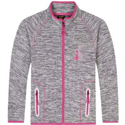 Kugo dívčí fleesová mikina FM9718 šedá – Zboží Dáma