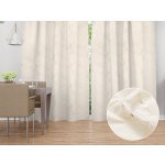 Biante Sametový závěs Isabela IBL-017 Zlatý/kouřový mramor na smetanovém - šířka 270 cm 270x260 cm – Zboží Mobilmania