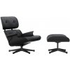 Křeslo Vitra Eames Lounge Chair & Ottoman black ash