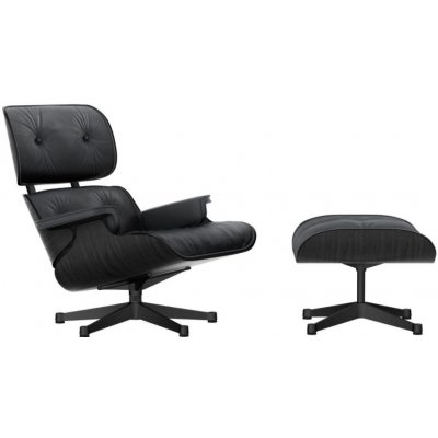 Vitra Eames Lounge Chair & Ottoman black ash – Zboží Mobilmania