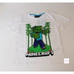 Fashion UK chlapecké / s krátkým rukávem minecraft Zombie bílé 100% bavlna – Zboží Dáma