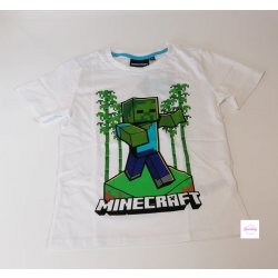 dětské tričko Minecraft bílé
