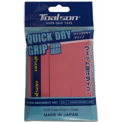 Toalson Quick Dry Over Grip 3 ks pink – Zboží Dáma