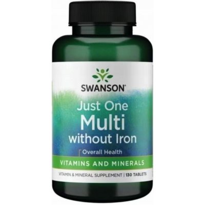 Swanson Multi without Iron Multivitamín bez železa 130 kapslí – Hledejceny.cz